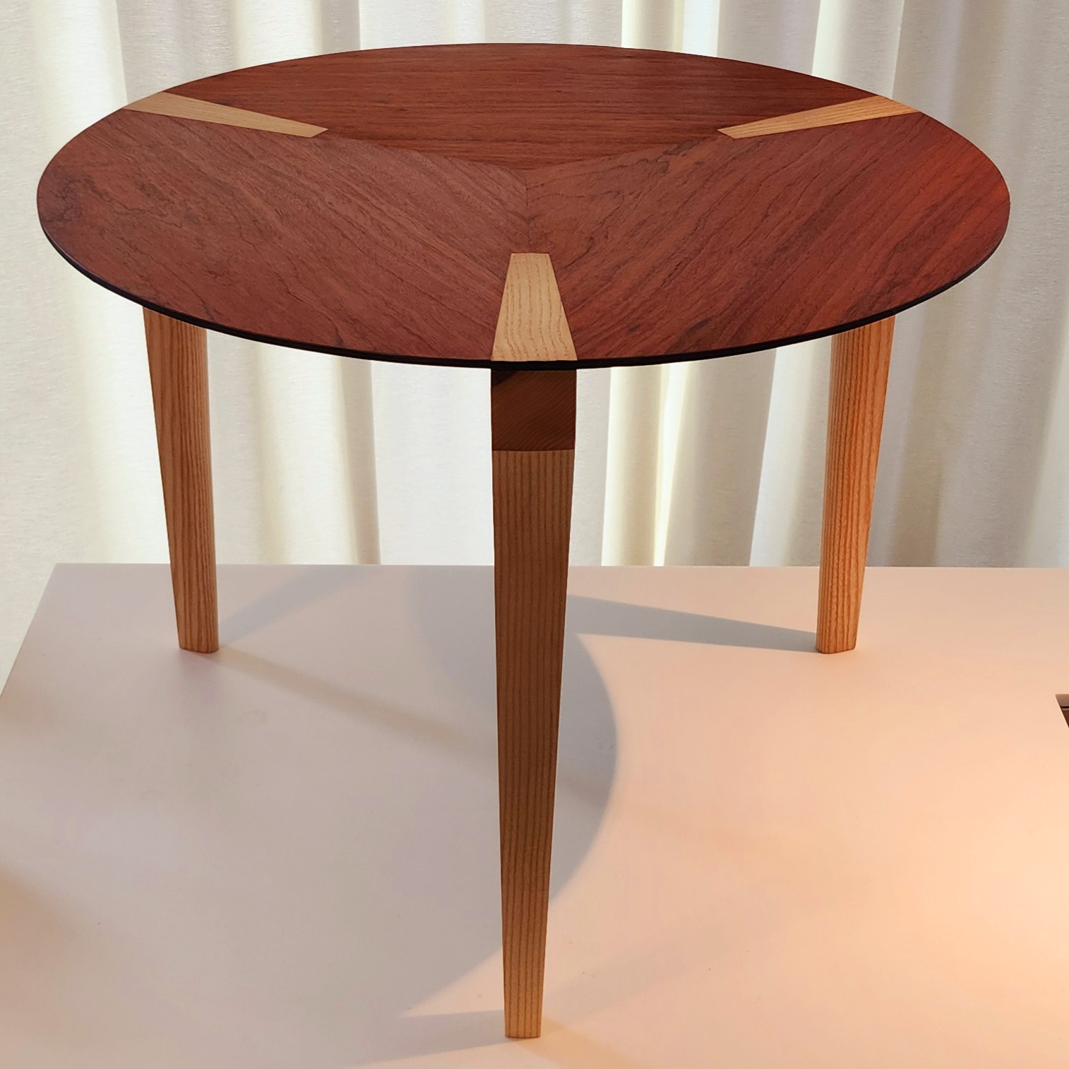 CoffeTable01 - Ash, tropical wood and Ash veneer, Black MDF, Oil finish